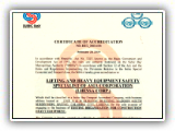 ACCREDITATION CERTIFICATES